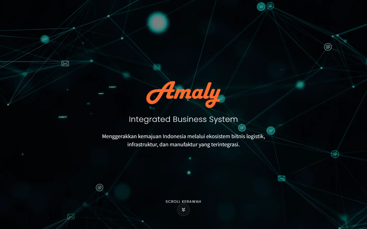 Tampilan website Amaly System