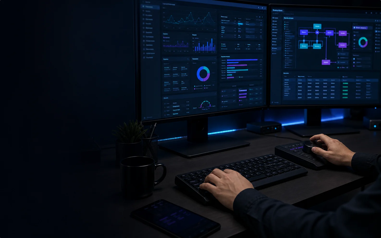 Workspace tanpa wajah untuk layanan Dashboard & Digital System